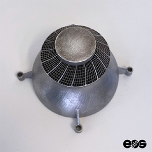 EOSの金属3Dプリンターで製造したCPUクーラー（アルミニウム）