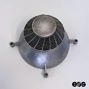 EOSの金属3Dプリンターで製造したCPUクーラー(アルミニウム)
