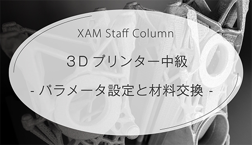 産業用３Dプリンター中級：パラメータ設定と材料交換の方法を学ぶ